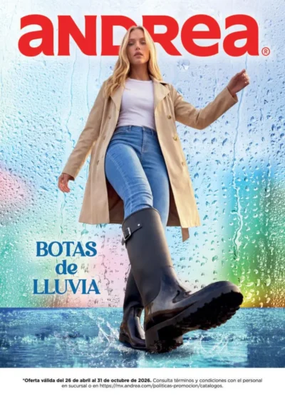 Catalogo Andrea Botas Lluvia Mujer 2026